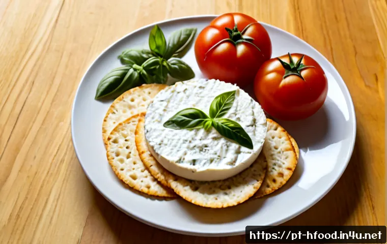 Home 17 비건 치즈 브랜드별 비교 - Photorealistic top-down comparison scene of three unbranded vegan cheese varieties on a pale wooden ...